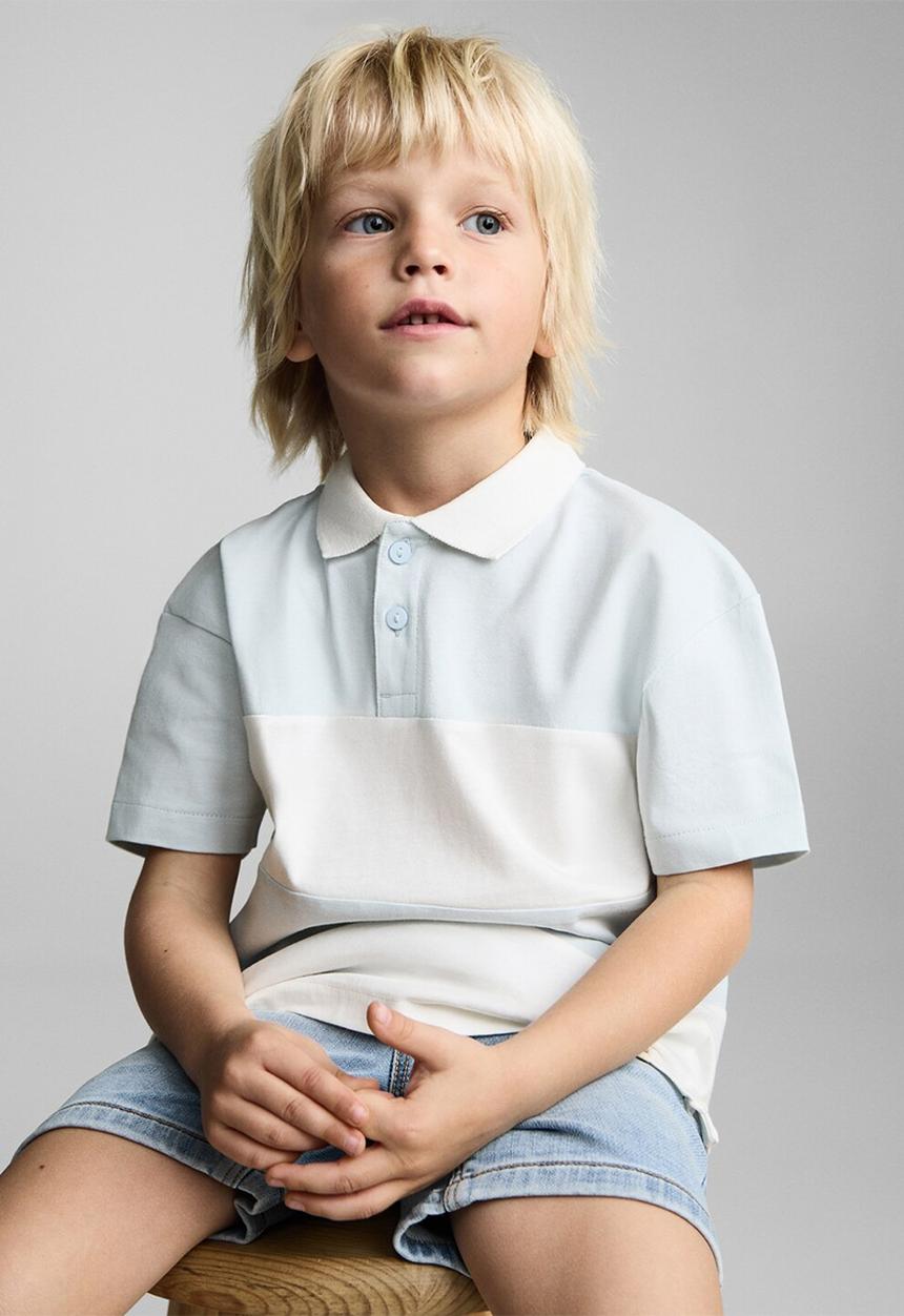 MANGO - Poloshirt peterb - light pastel blue