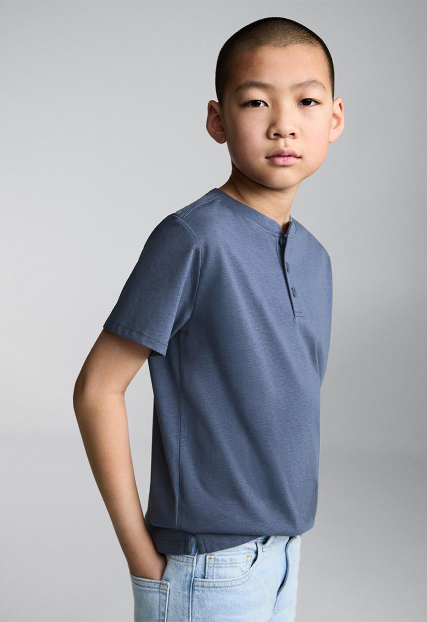 MANGO - T-shirt pani8 - medium blue