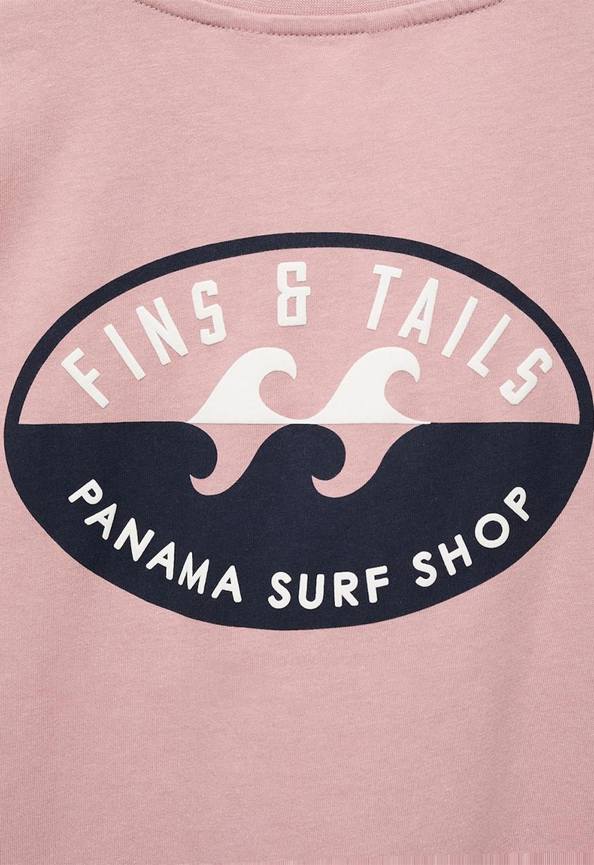 MANGO - T-shirt panama - pink