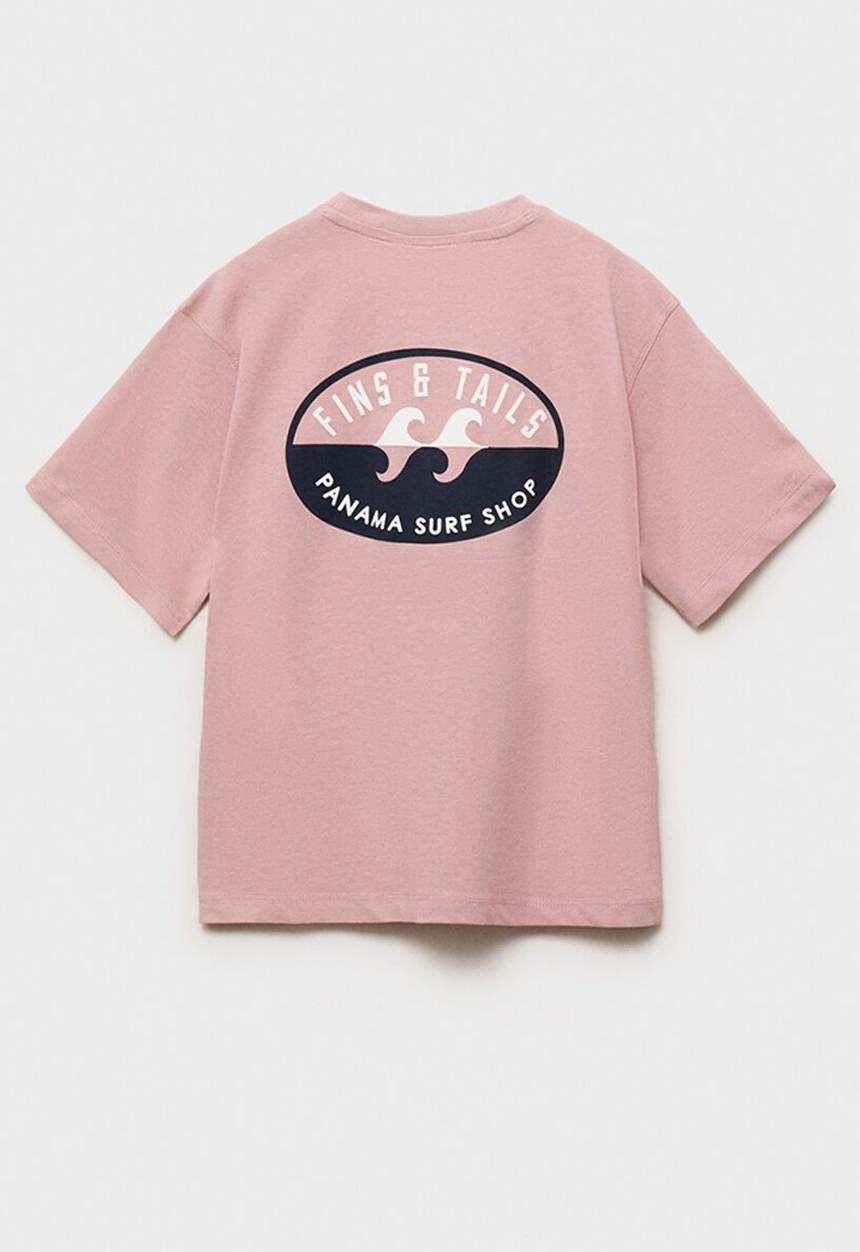 MANGO - T-shirt panama - pink