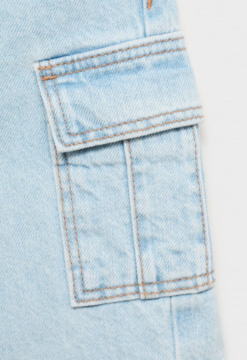 MANGO - Bermudas tommy - open blue
