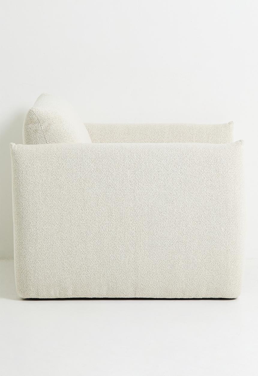 Sixth Floor - Signe single seater Woven  sofa-Monza cream