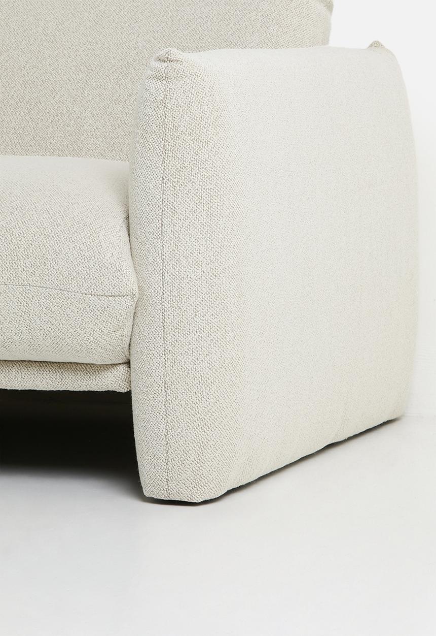 Sixth Floor - Signe single seater Woven  sofa-Monza cream