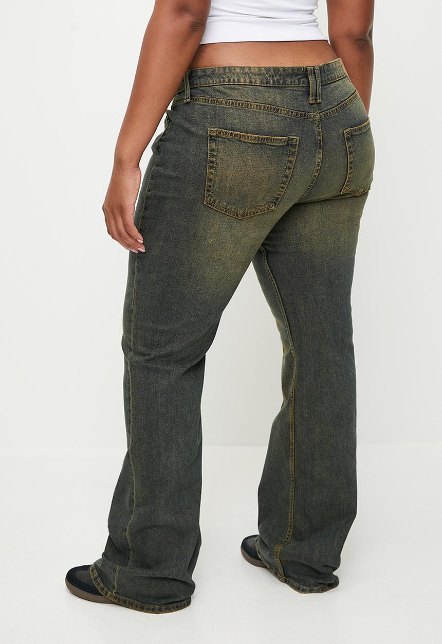 Cotton On - Plus low rise bootcut jean - rusty blue