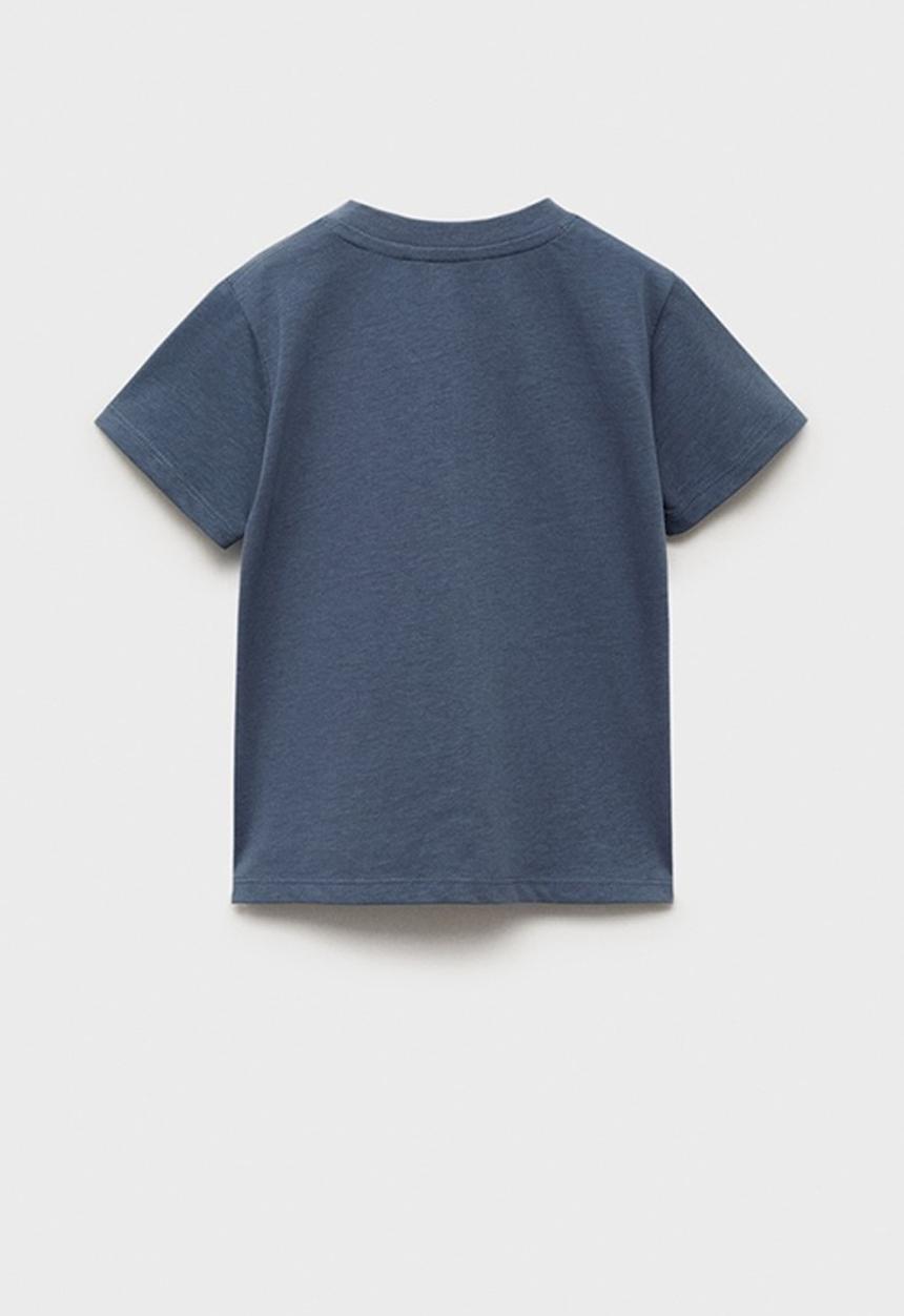 MANGO - T-shirt panib - medium blue