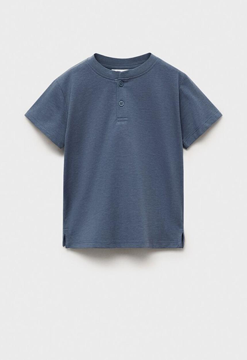 MANGO - T-shirt panib - medium blue