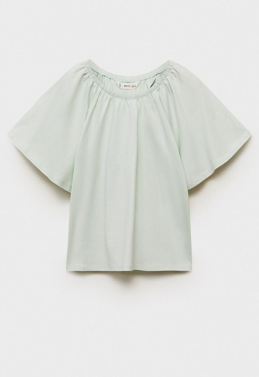 MANGO - Top aire - light pastel green