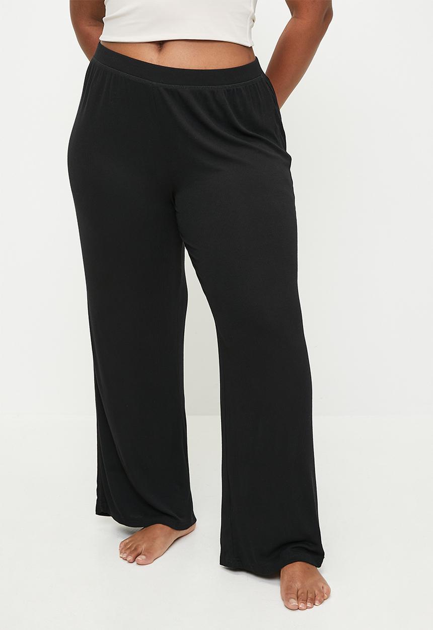 Cotton On - Plus Sleep Recovery Wide Leg Pant - Black