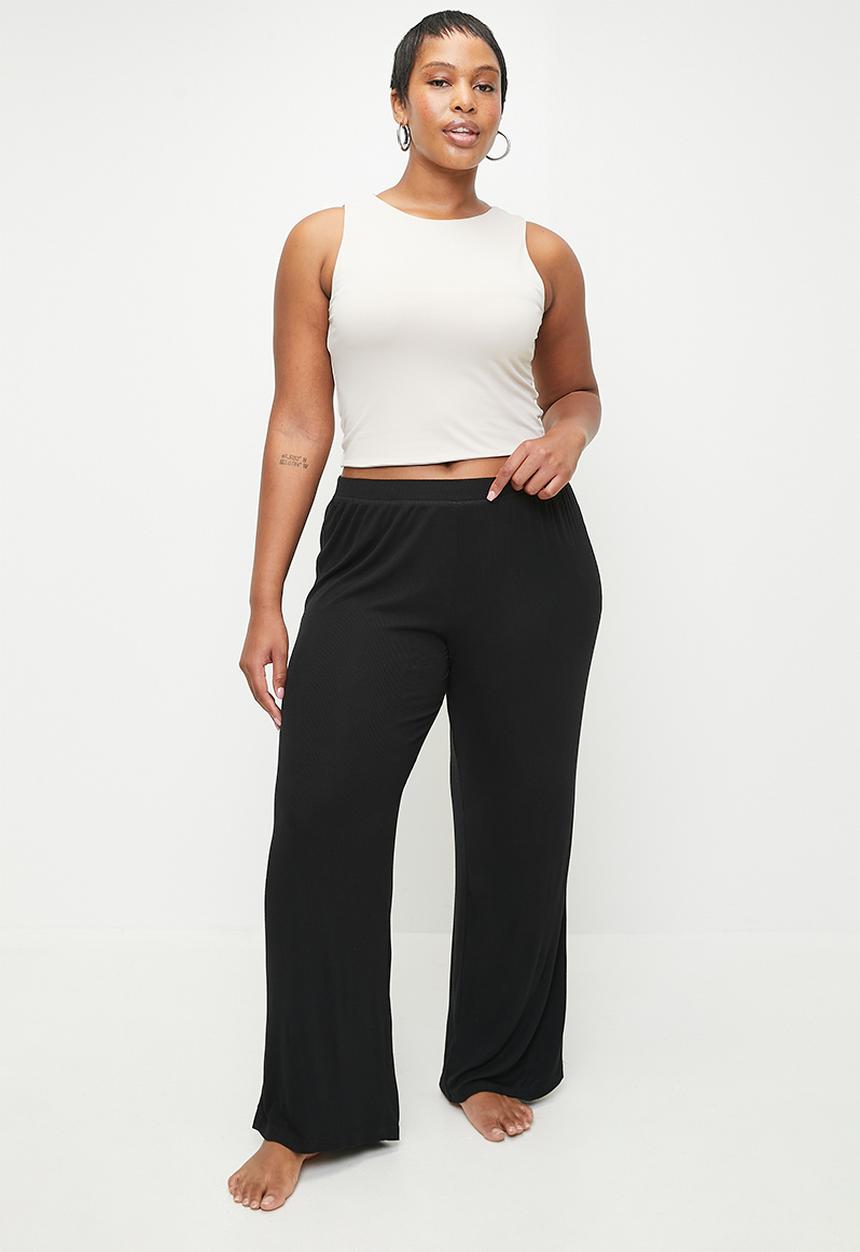 Cotton On - Plus Sleep Recovery Wide Leg Pant - Black
