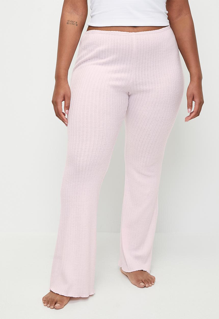 Cotton On - Plus Super Soft Lounge Flare Pant - French Fairytale Rib
