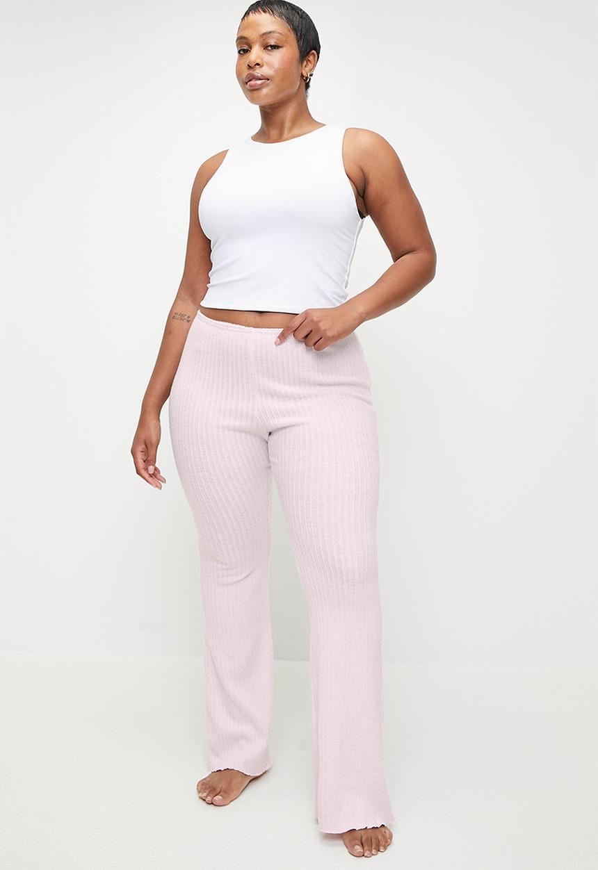 Cotton On - Plus Super Soft Lounge Flare Pant - French Fairytale Rib