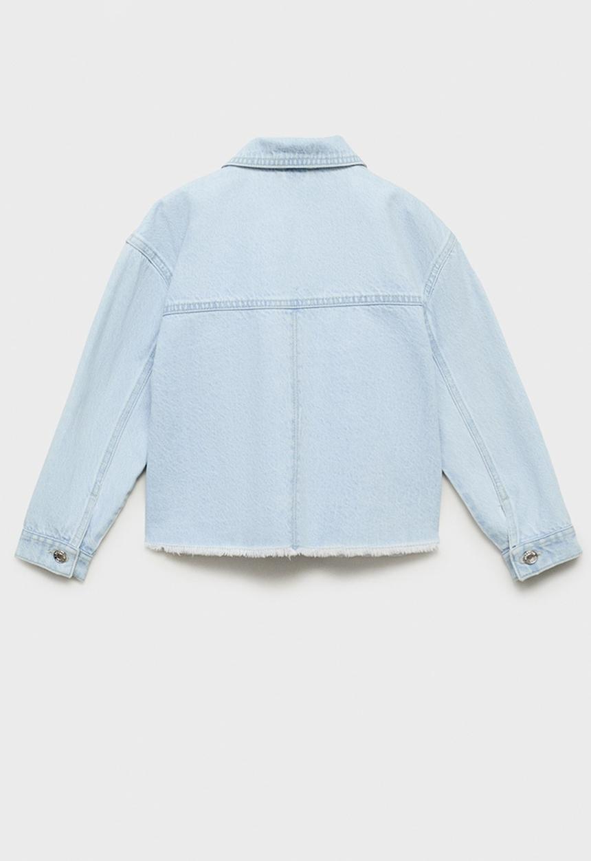 MANGO - Jacket violet - open blue