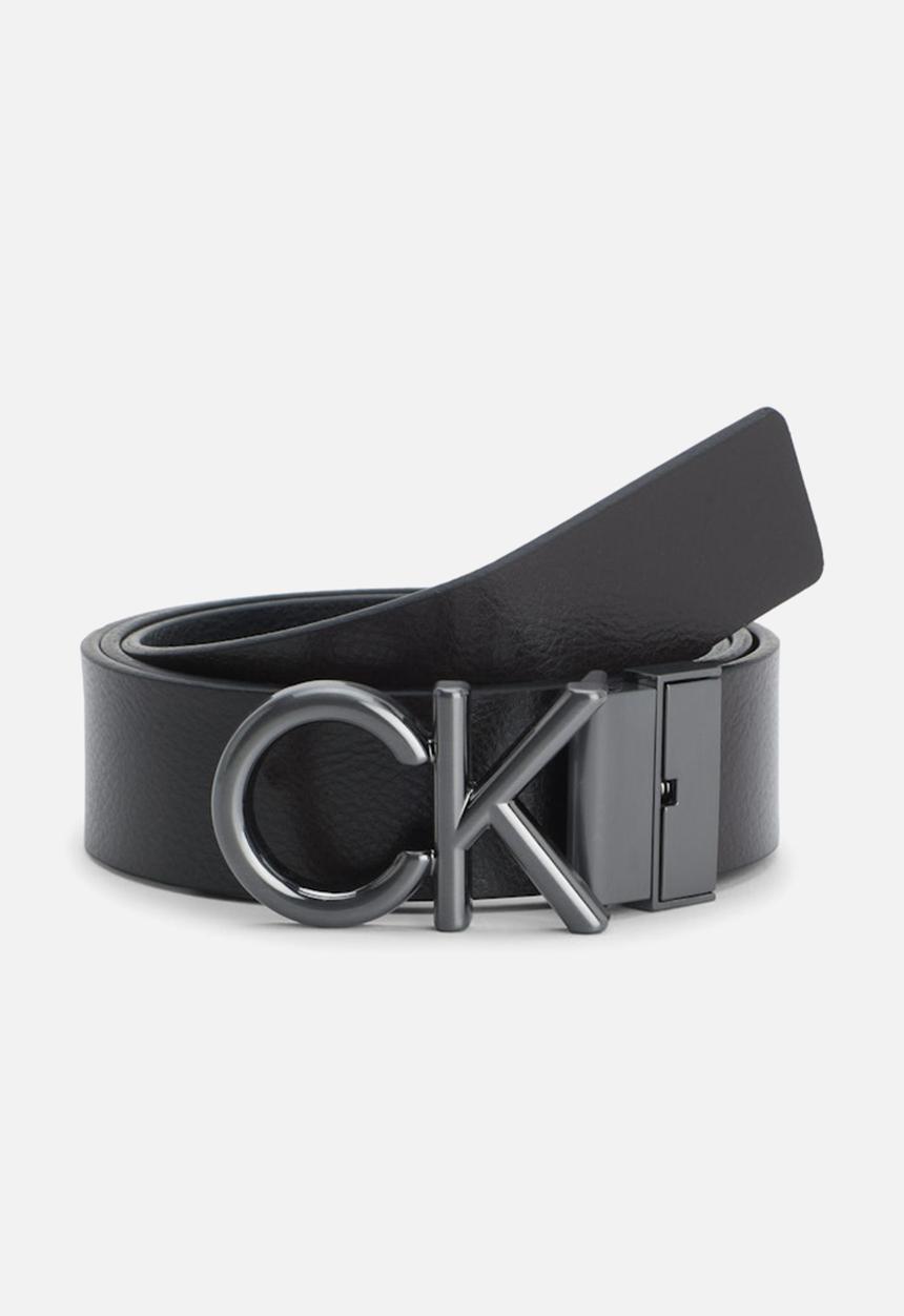Calvin Klein - Adj/Rev CK Metal Bombe Pb 35Mm - CK Black /Dk Brown