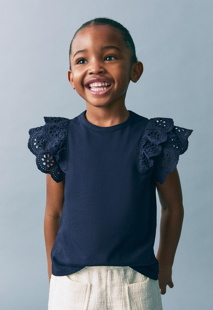 MANGO - T-shirt doble - navy