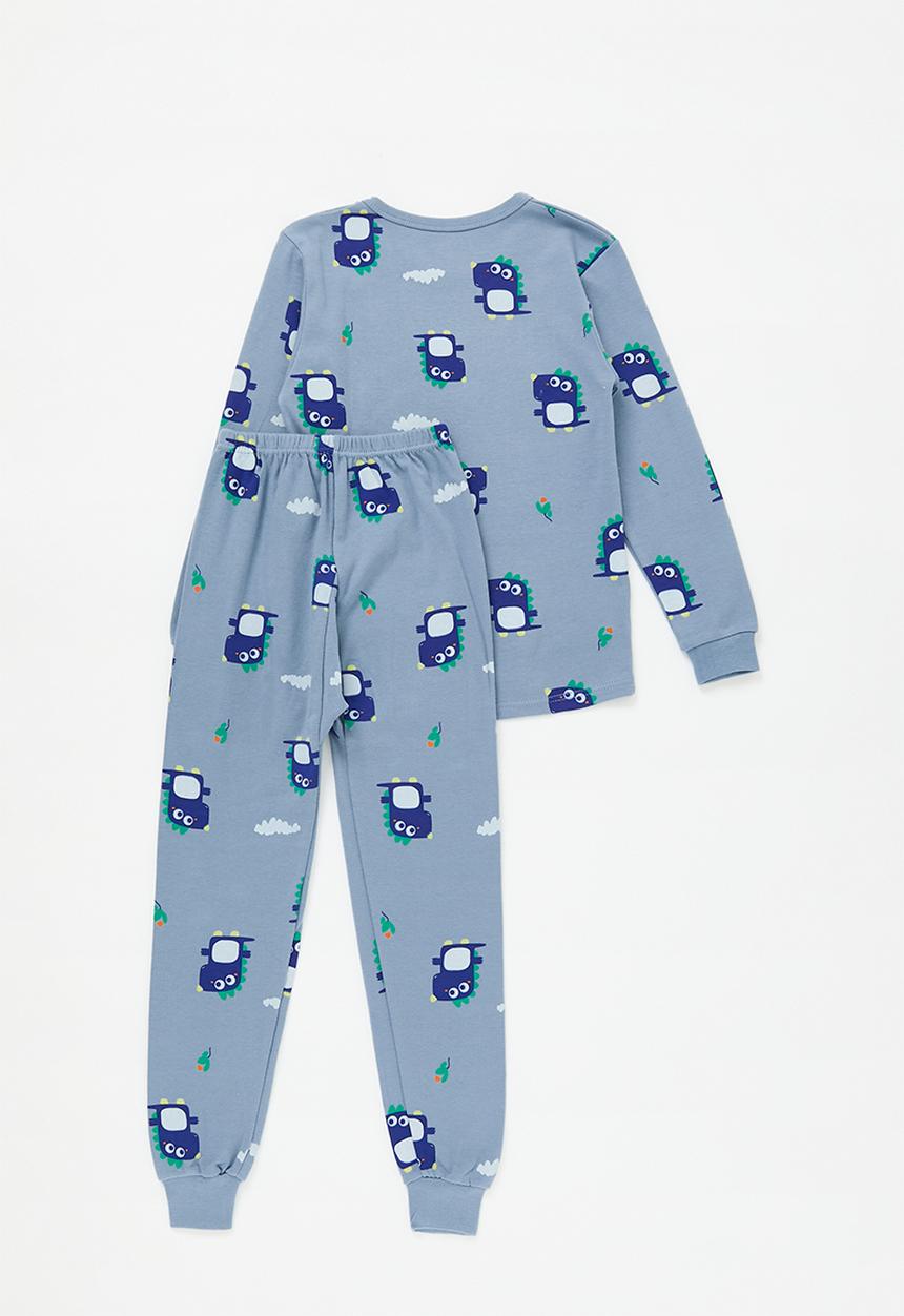 Pop Candy - Printed pj set-blue