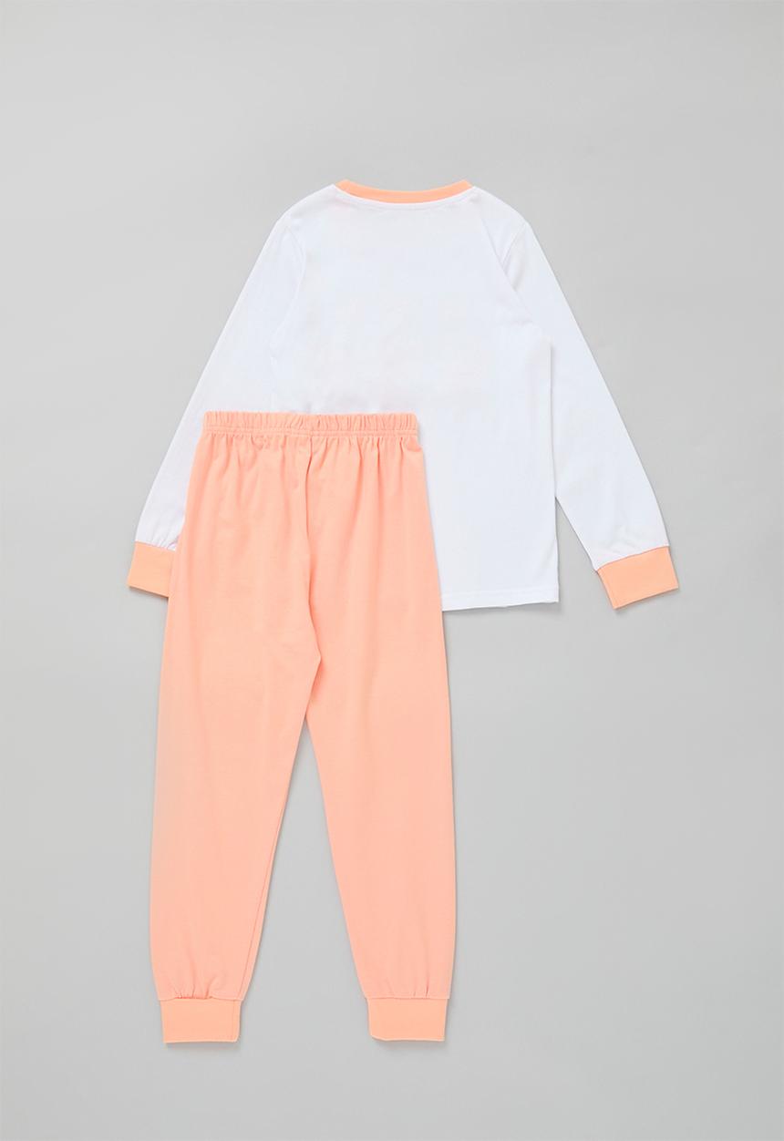Pop Candy - Printed pj set-orange & white