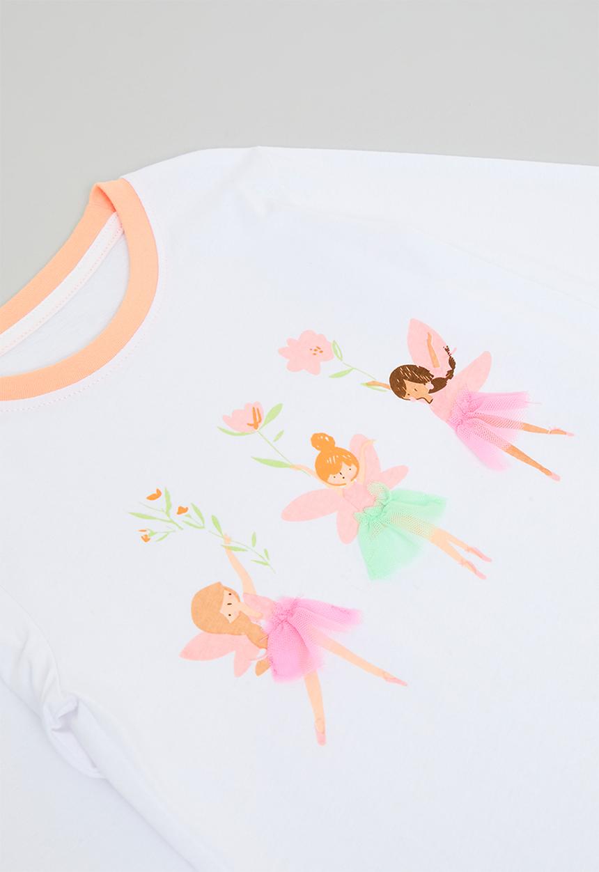 Pop Candy - Printed pj set-orange & white