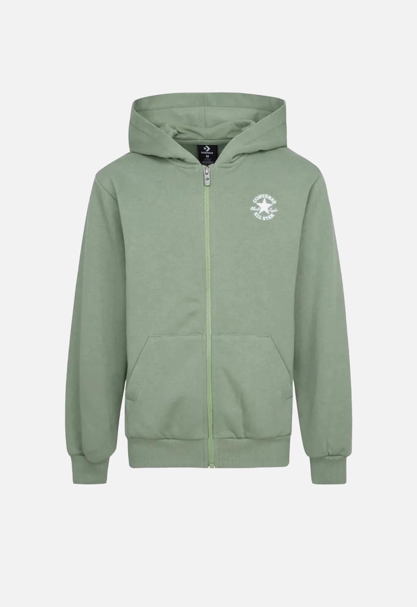 Converse - Converse dissected chuck patch full zip hoodie - foothill green