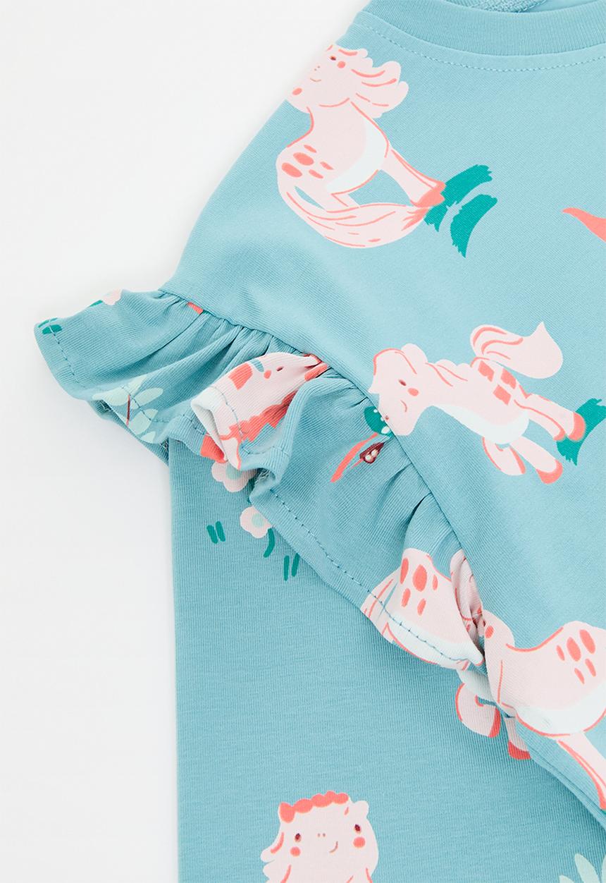 Pop Candy - Printed top & bottom -blue