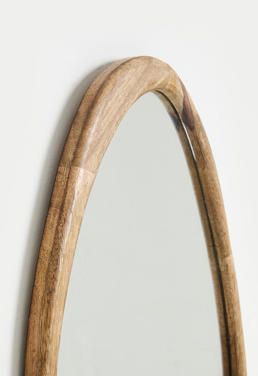 H&S - Mirror wood 60cm natural (fm)