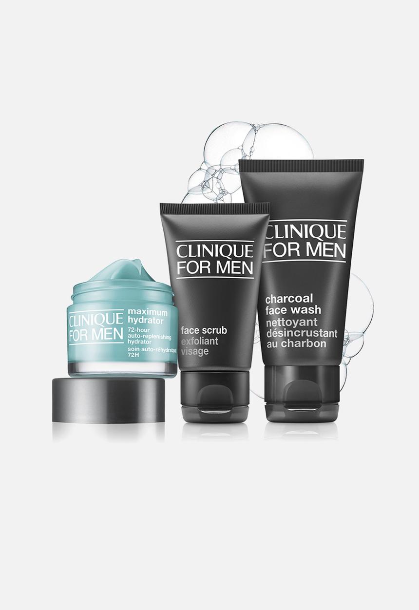 Clinique - Men Daily Intense Hydration Set: Cleanse. Exfoliate. Hydrate