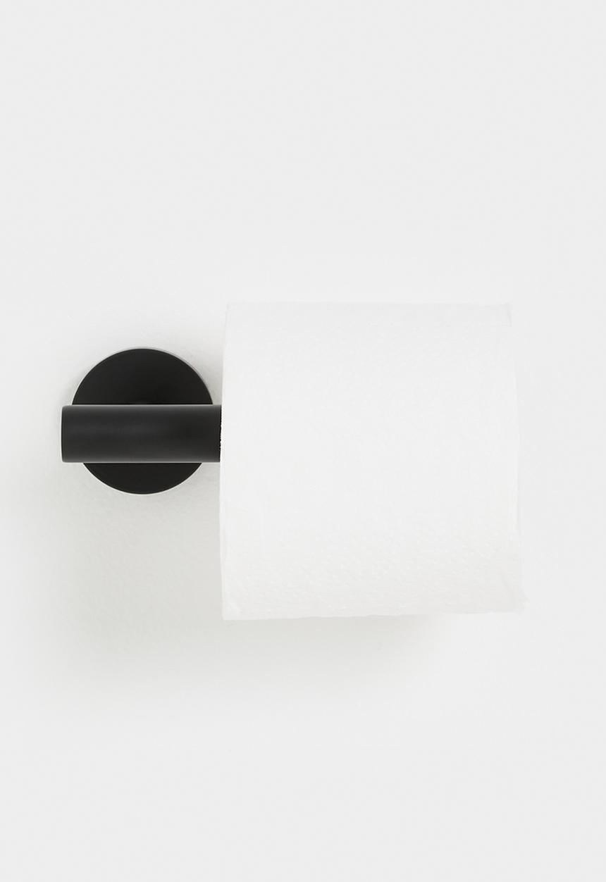 Sixth Floor - Silla Toilet Roll Holder Brushed - Black