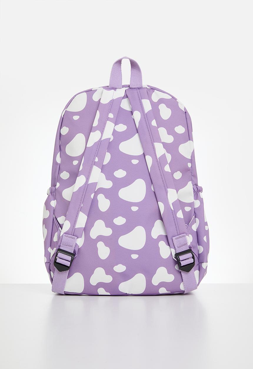 Pop Candy - Back pack -purple & white