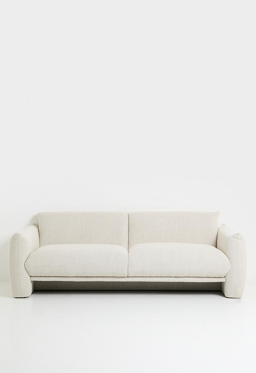 Sixth Floor - Signe 3 seater woven  sofa-Monza cream