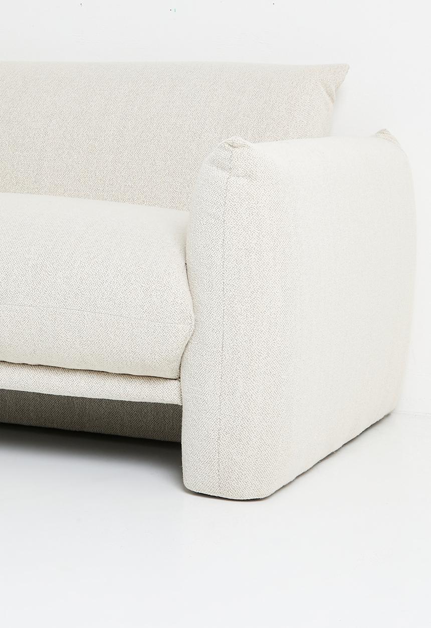 Sixth Floor - Signe 3 seater woven  sofa-Monza cream
