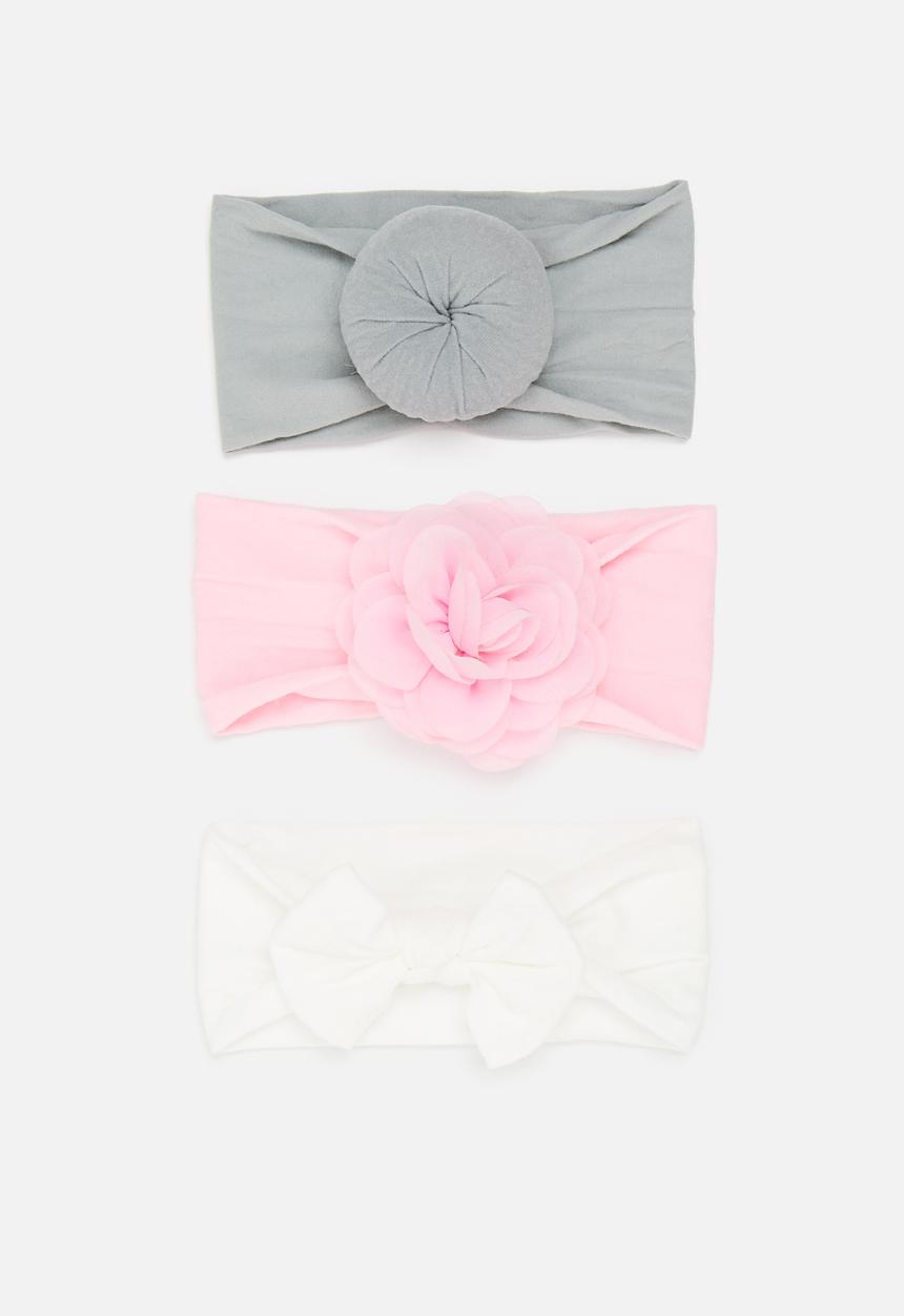 Pop Candy - 3 Pack donut bow headband - multi