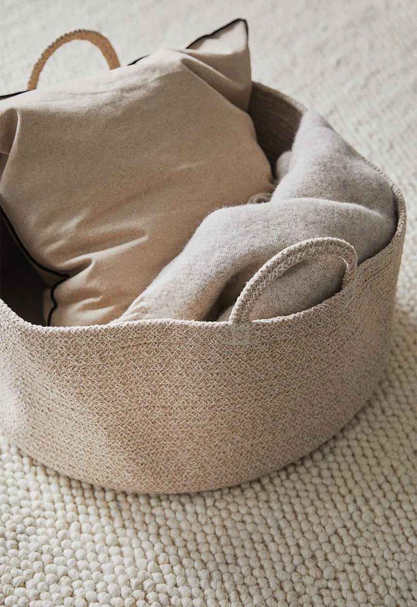 H&M - Extra-large low storage basket - beige