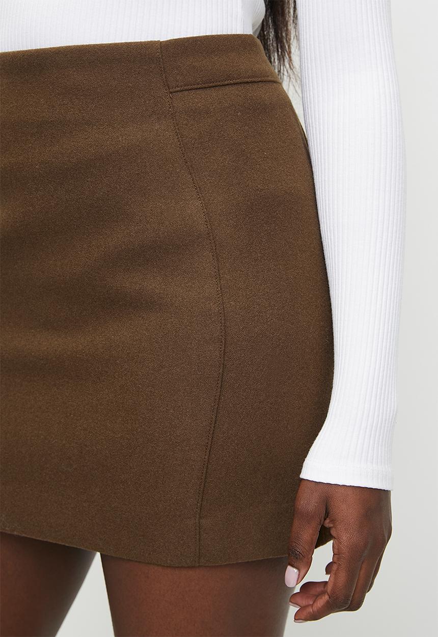 MANGO - Skirt England -  Brown