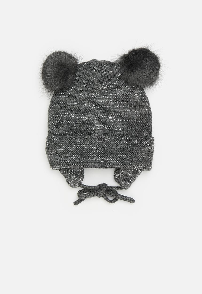 Pop Candy - Pom pom beanie - charcoal grey
