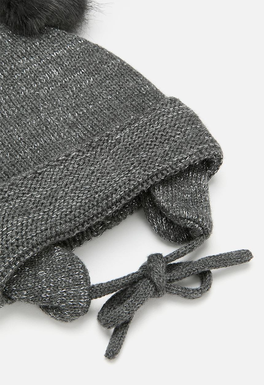 Pop Candy - Pom pom beanie - charcoal grey