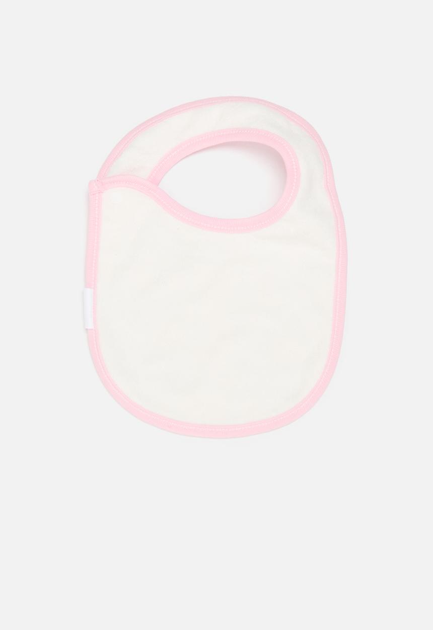 Pop Candy - 3 pack printed bib set - pink/white/multi