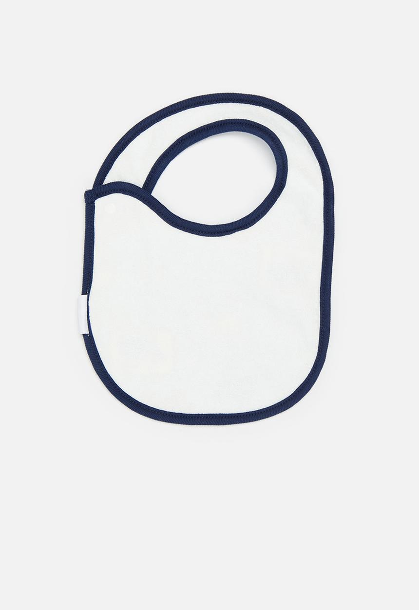 Pop Candy - 3 Pack printed bib set-blue & white