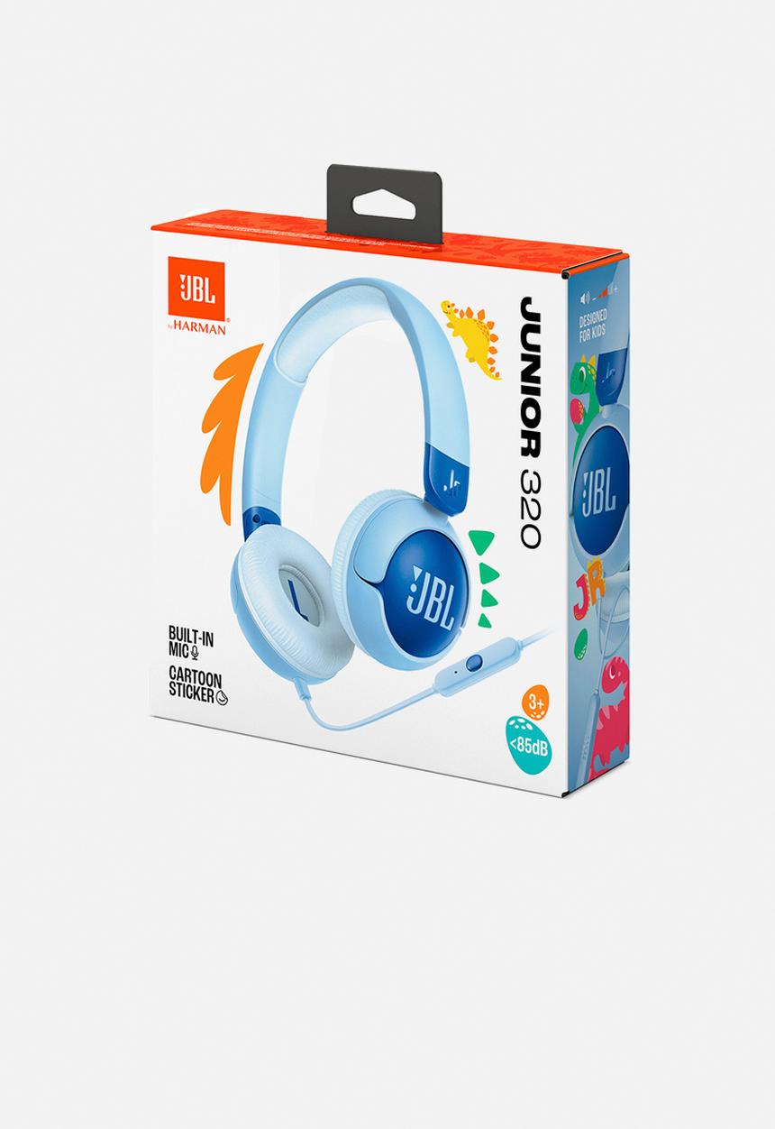JBL - JR320 Wired On-Ear Kids Headphones - Blue