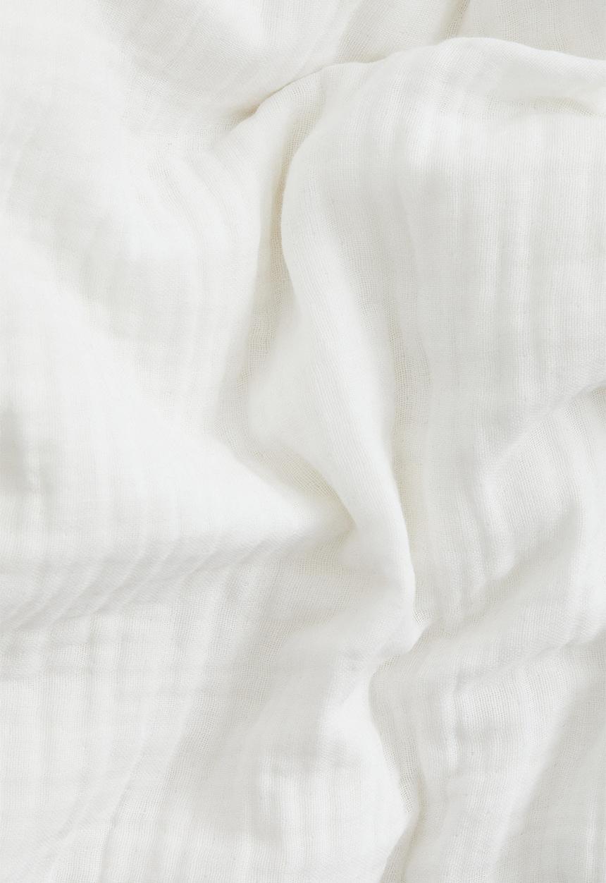 H&M - Muslin single duvet cover set - white