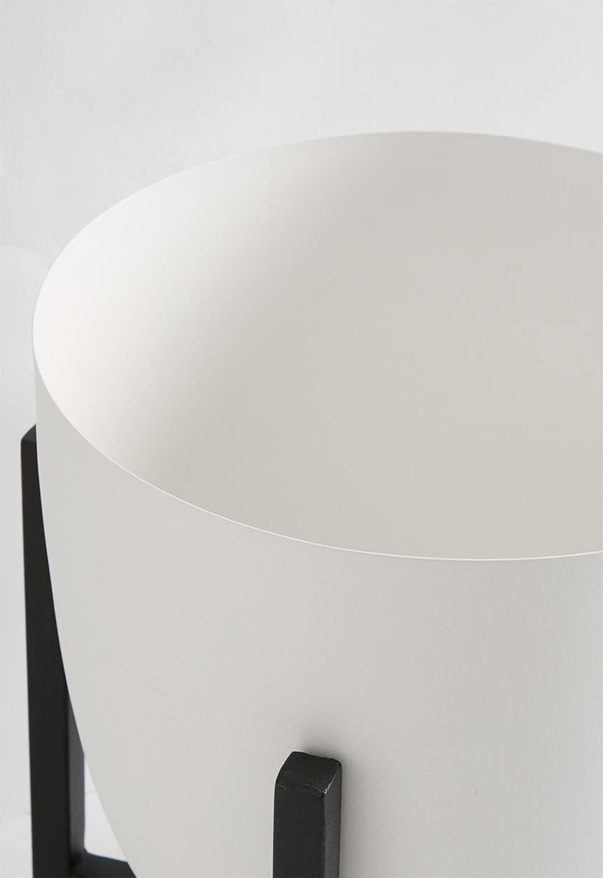Sixth Floor - Standing Planter - White & Black