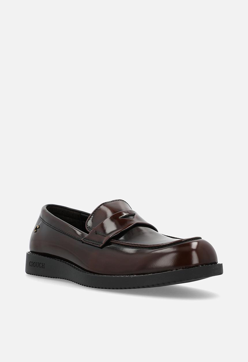 PC - Crouch brushed hi shine loafer  - brown