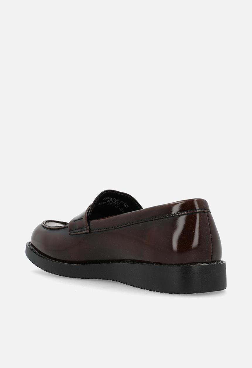PC - Crouch brushed hi shine loafer  - brown