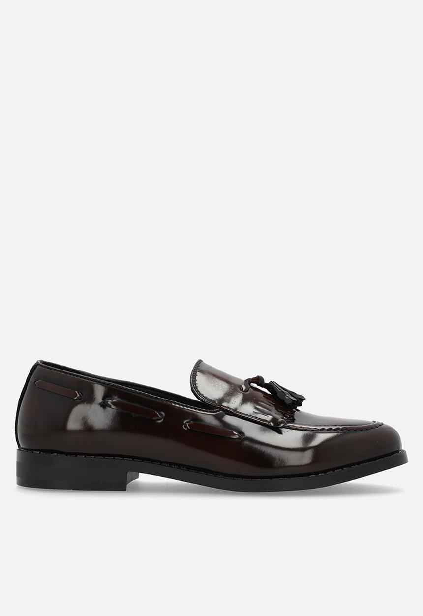 PC - Crouch brushed hi shine kiltie slip on  - brown