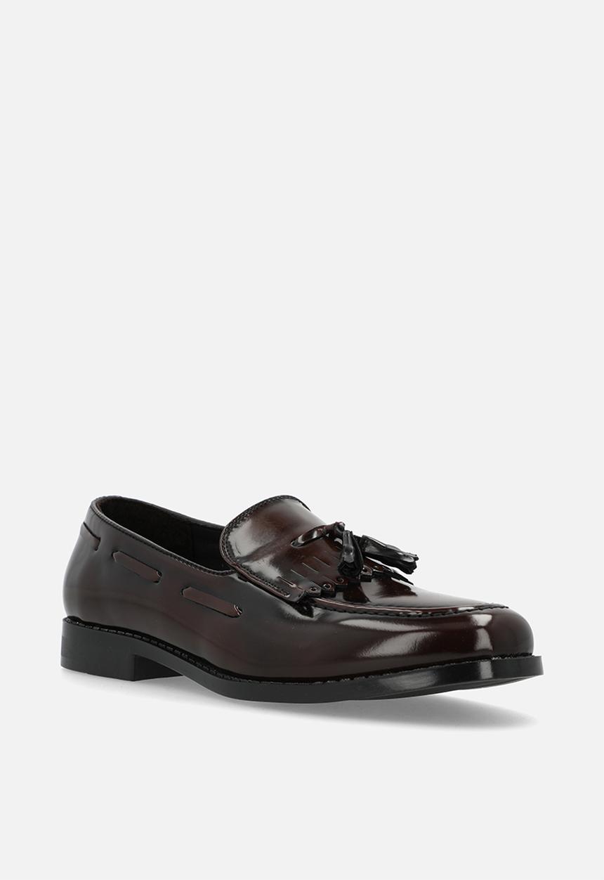 PC - Crouch brushed hi shine kiltie slip on  - brown