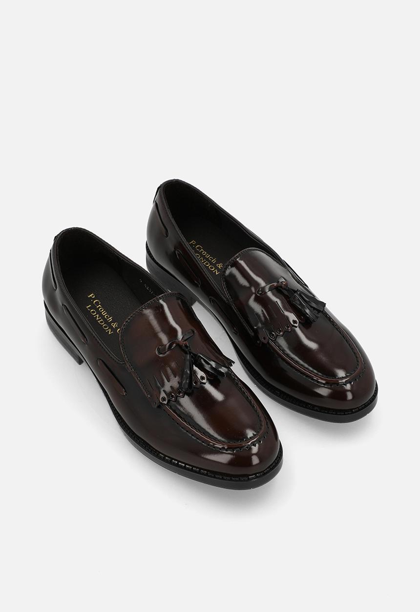 PC - Crouch brushed hi shine kiltie slip on  - brown