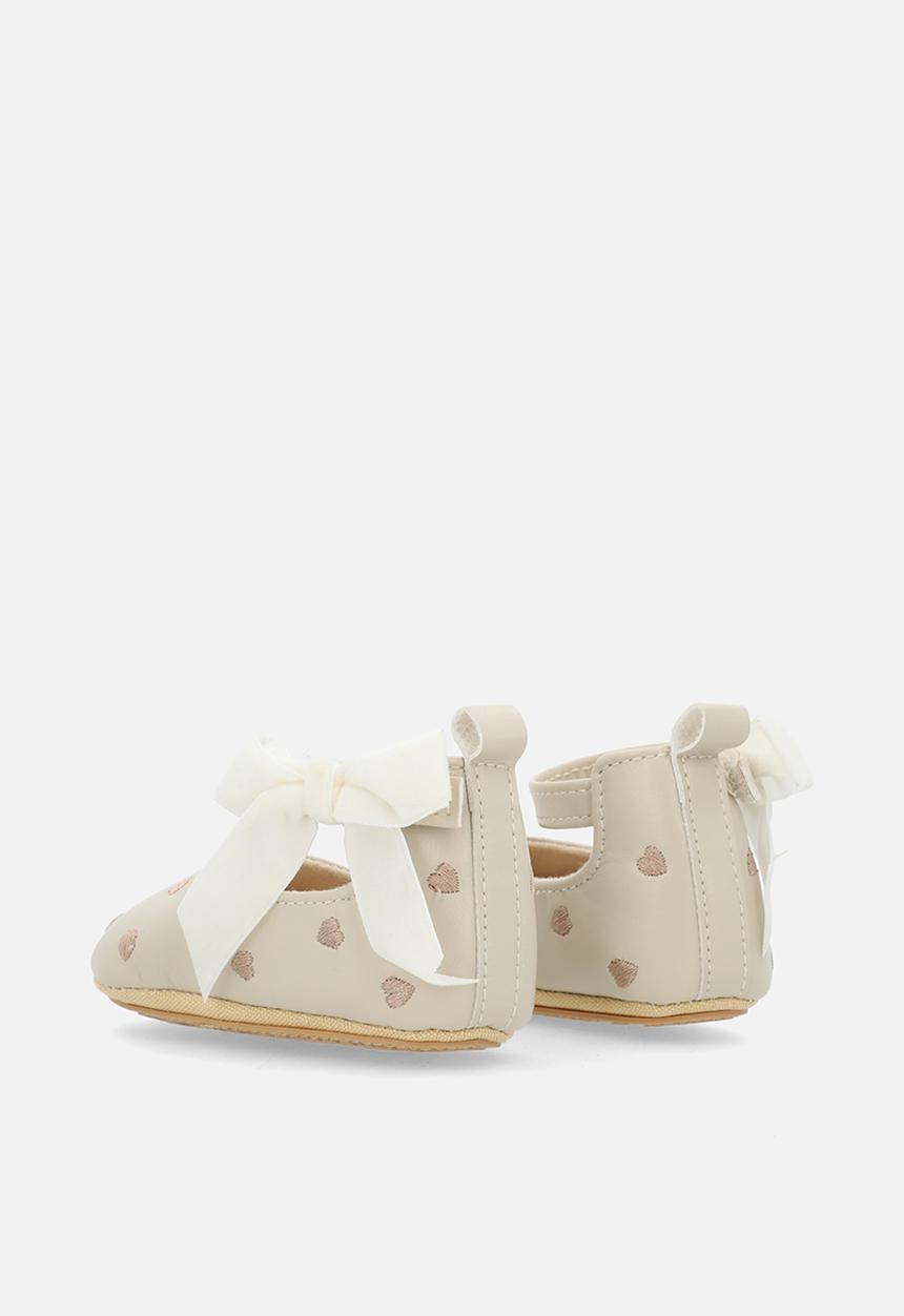 Pop Candy - Bow décor ballet pump - beige