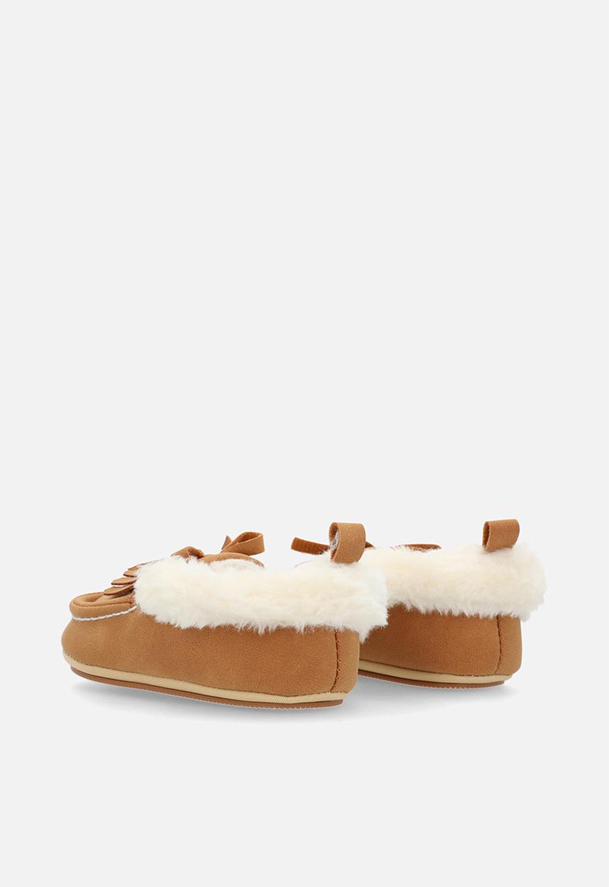 Pop Candy - Shearlin lined mocassin - brown