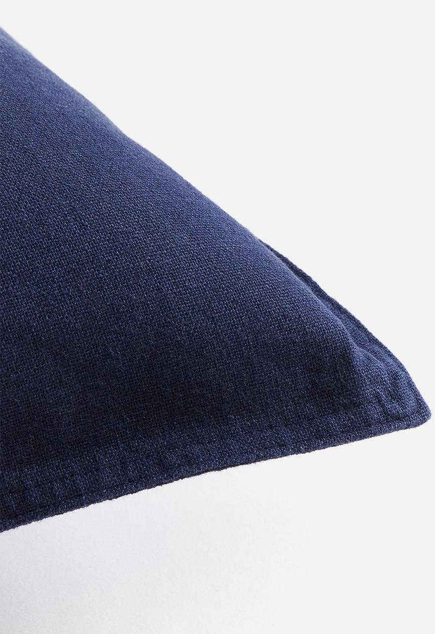 H&M - Linen-blend cushion cover - navy blue 