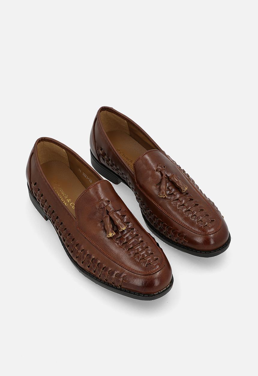 PC - Crouch weaved slip on  - tan