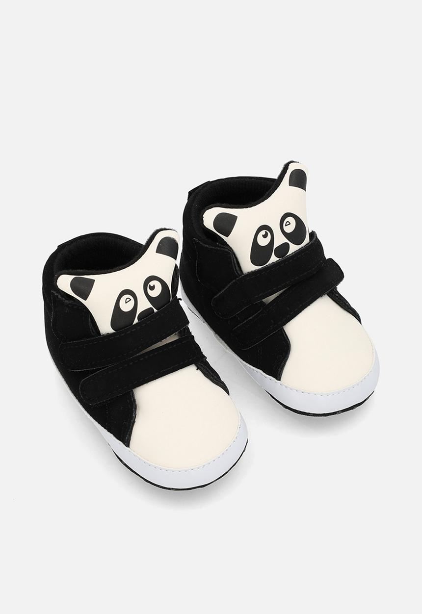 Pop Candy - Twin adjustable strap fastener hi top sneakers - black