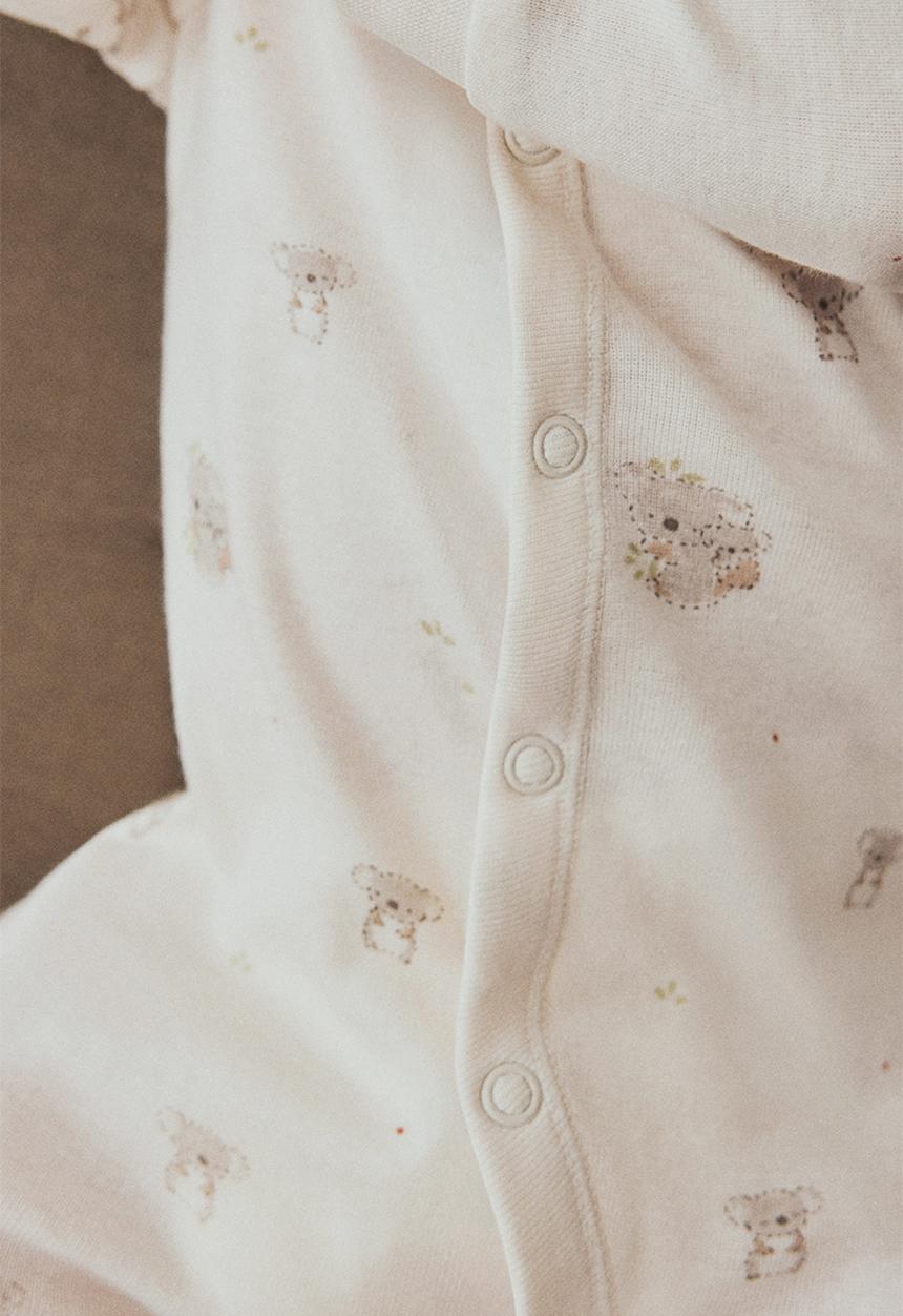 H&M - 4-Piece cotton jersey gift set - cream koalas